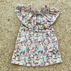 H&M Spring Summer Floral Off Shoulder Pockets Dress Size S
